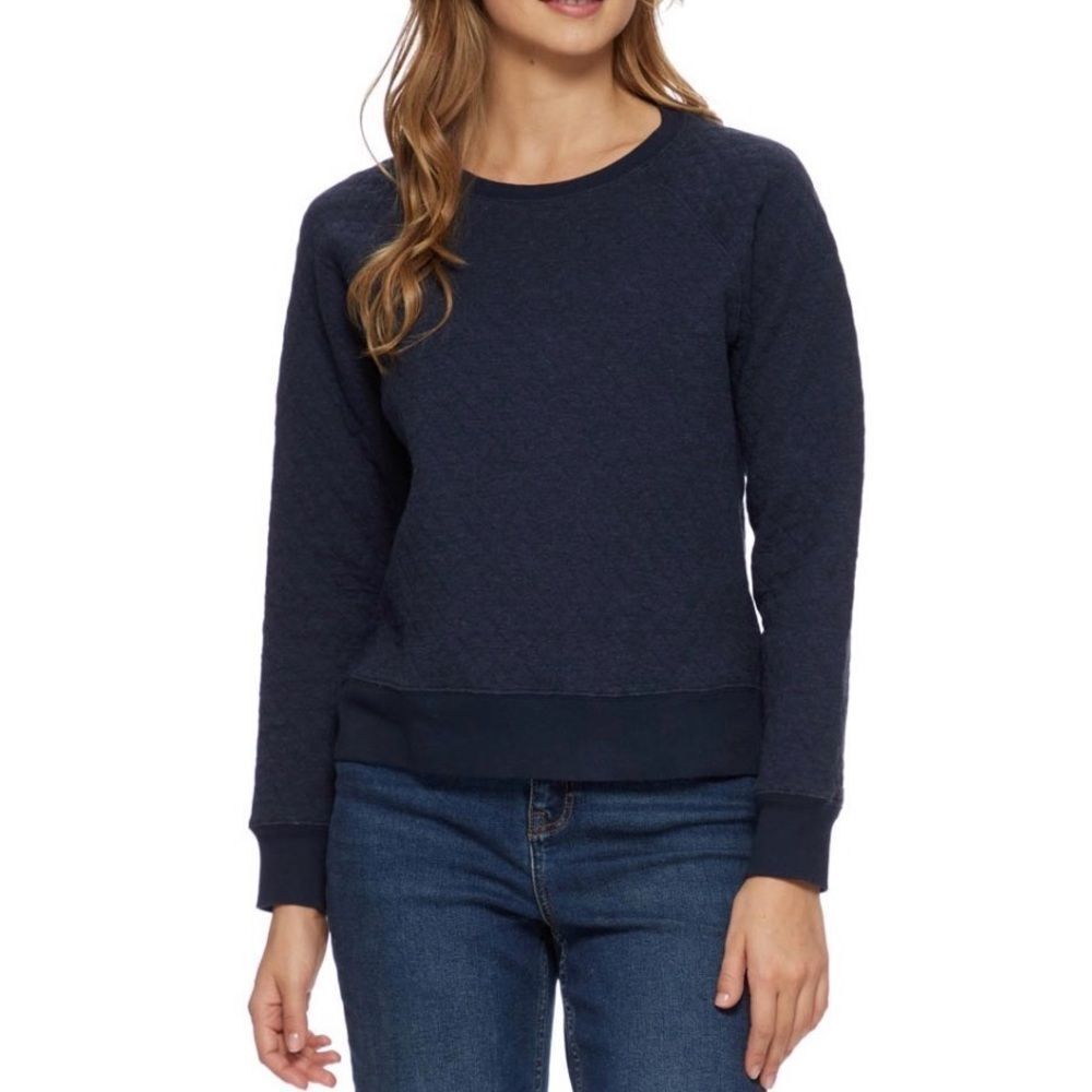 Flag & Anthem Woodlawn Quilted Crewneck Sweatshirt PINK Large NWT STITCH FIX